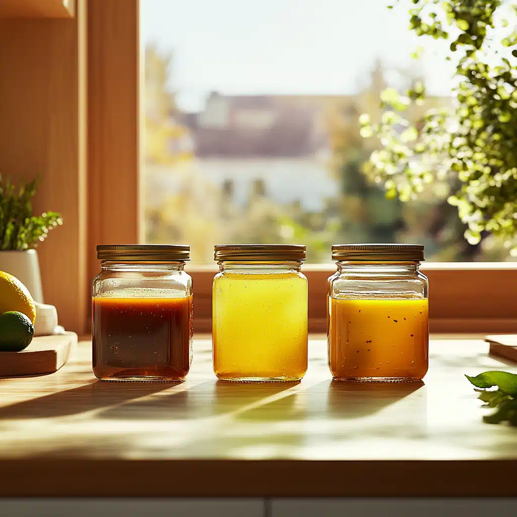 homemade gluten free salad dressings in jars