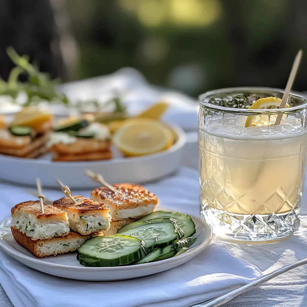 white linen cocktail with light summer food pairing