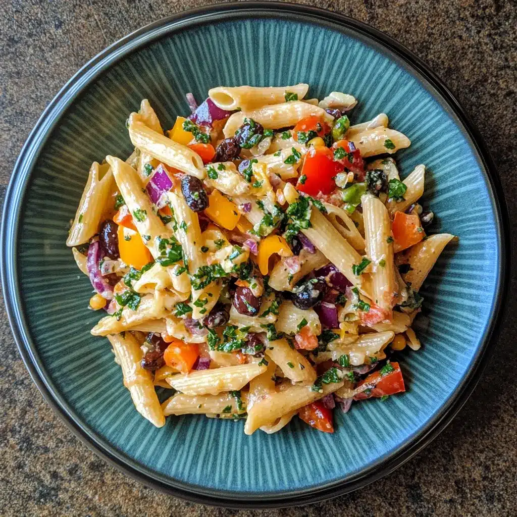 pasta salad with gluten free Italian dressing
