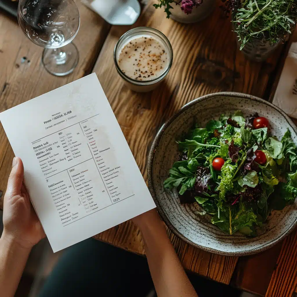 ordering gluten free salad dressing at a restaurant