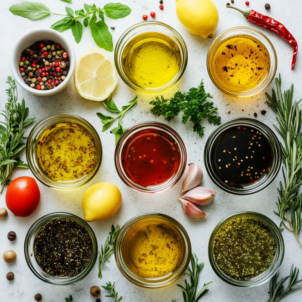 vinaigrette on salad with gluten free ingredients
