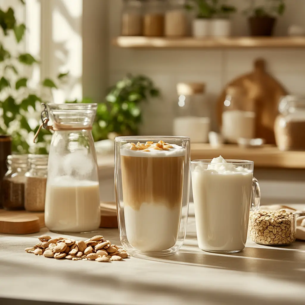 Milk options for cloud coffee drink